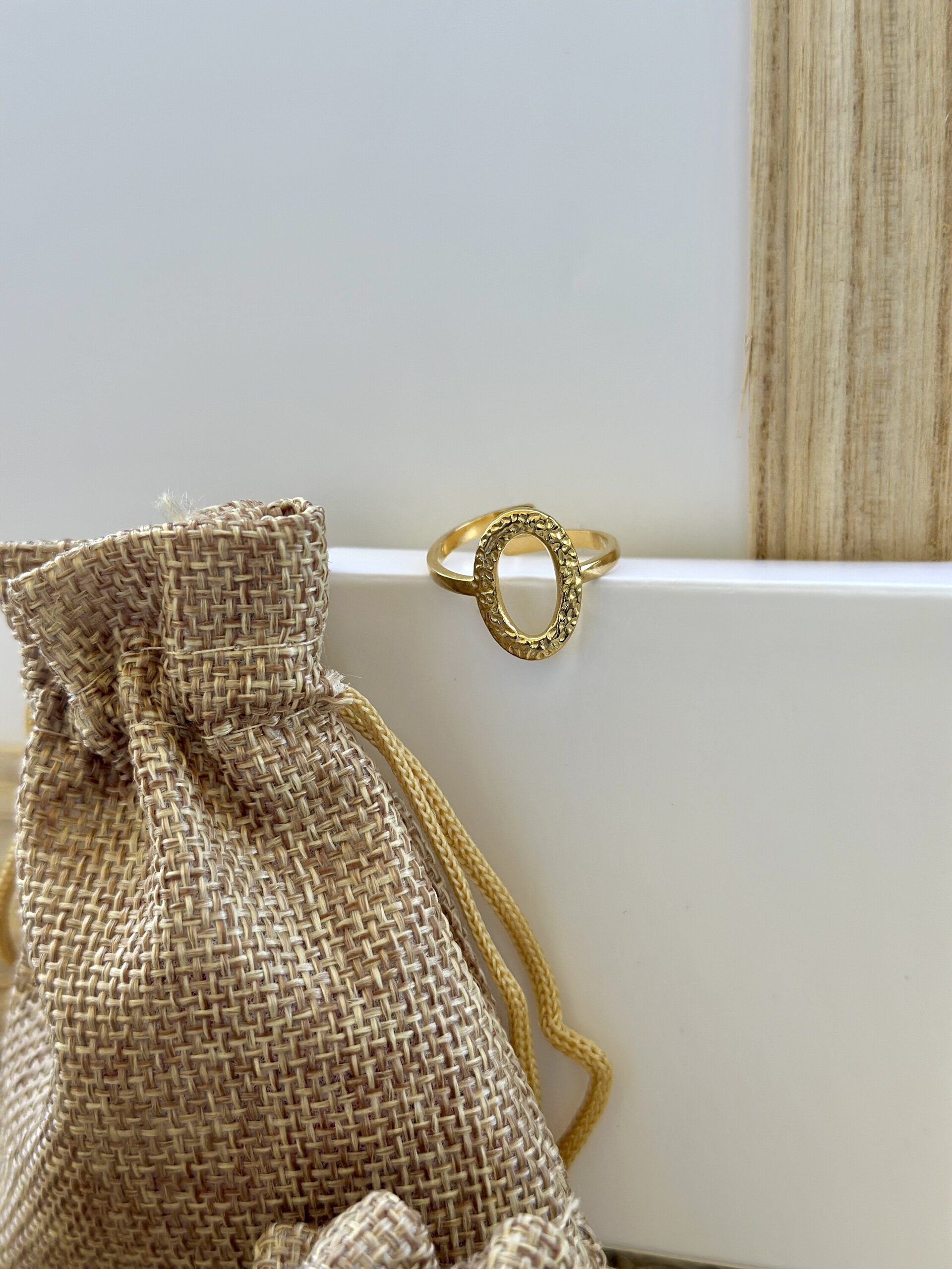 Anillo Wrope Acero con baño Oro 18k I ACERO 316L - 2