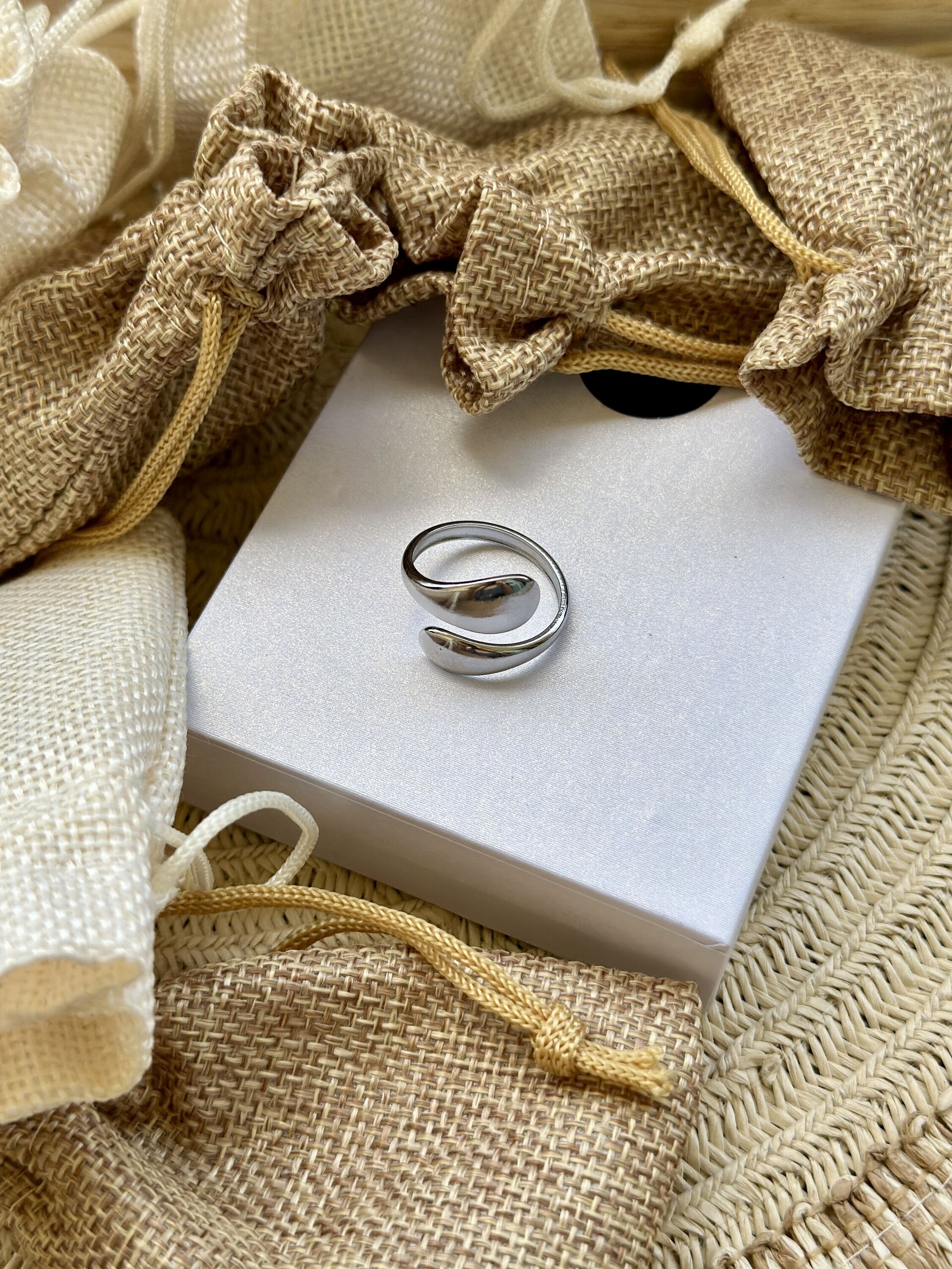 Anillo Gota Plata 1ª Ley - 2